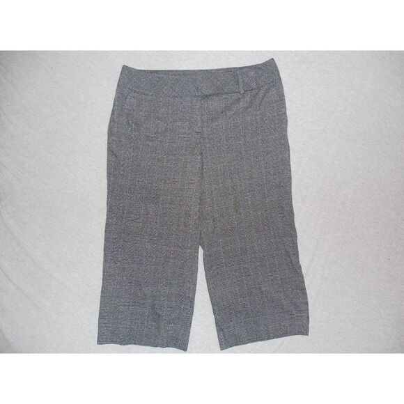 Apt. 9 Ava Stretch Pants Sz 14 Women‎ Capri Plaid Straight Leg - Picture 1 of 7